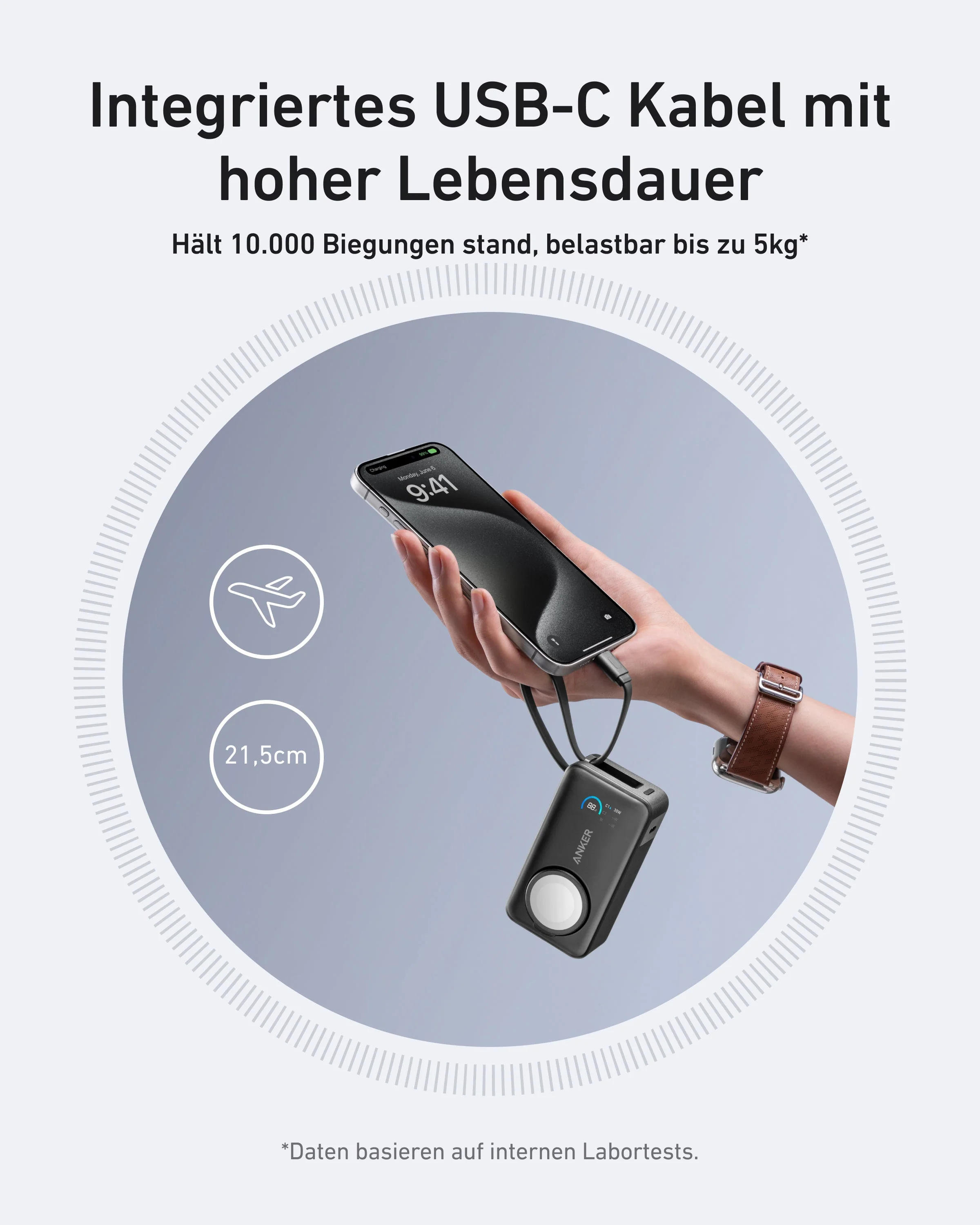 Anker MagGo Powerbank (10000mAh, 35W, für Apple Watch) - Image 4