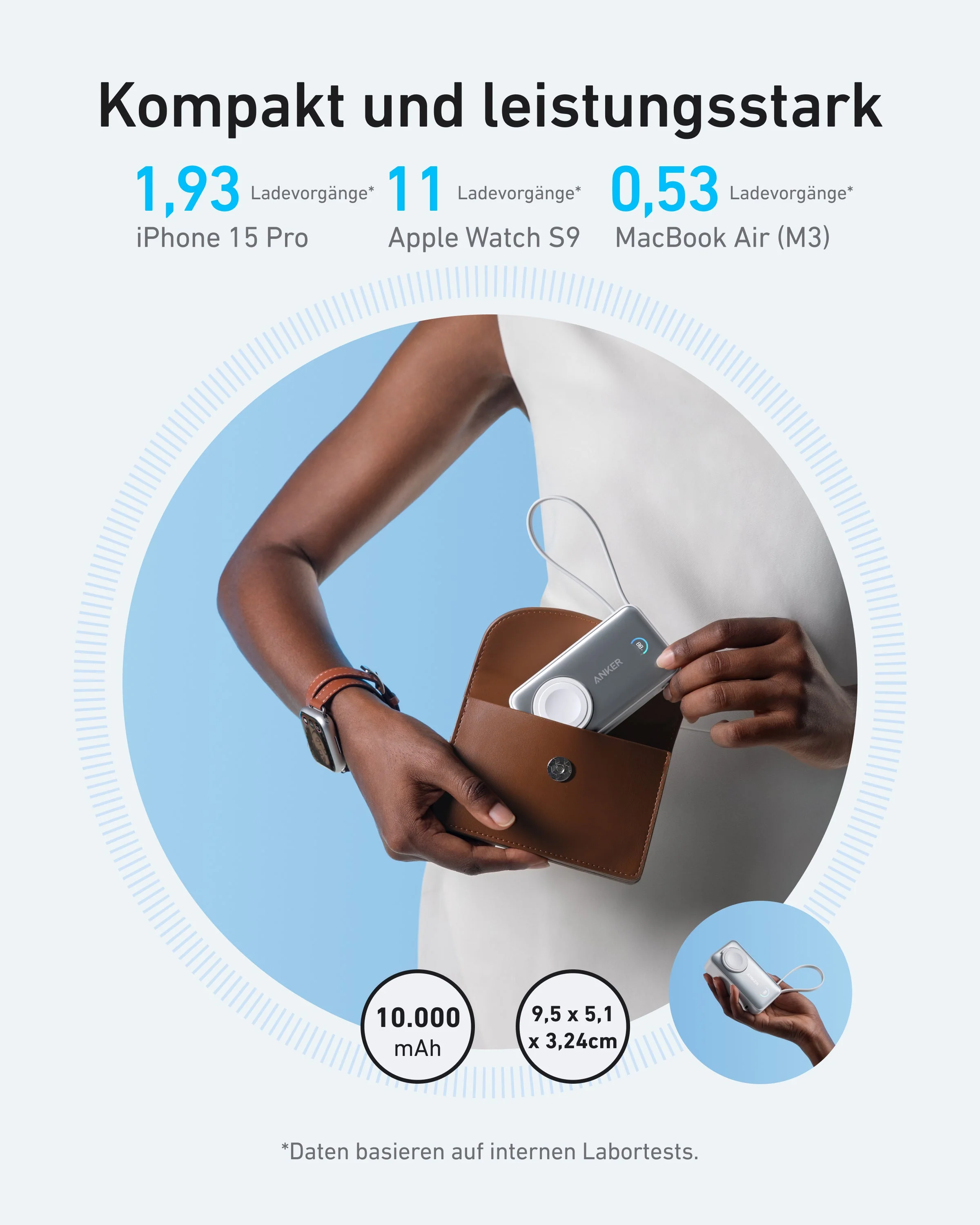 Anker MagGo Powerbank (10000mAh, 35W, für Apple Watch) - Image 11