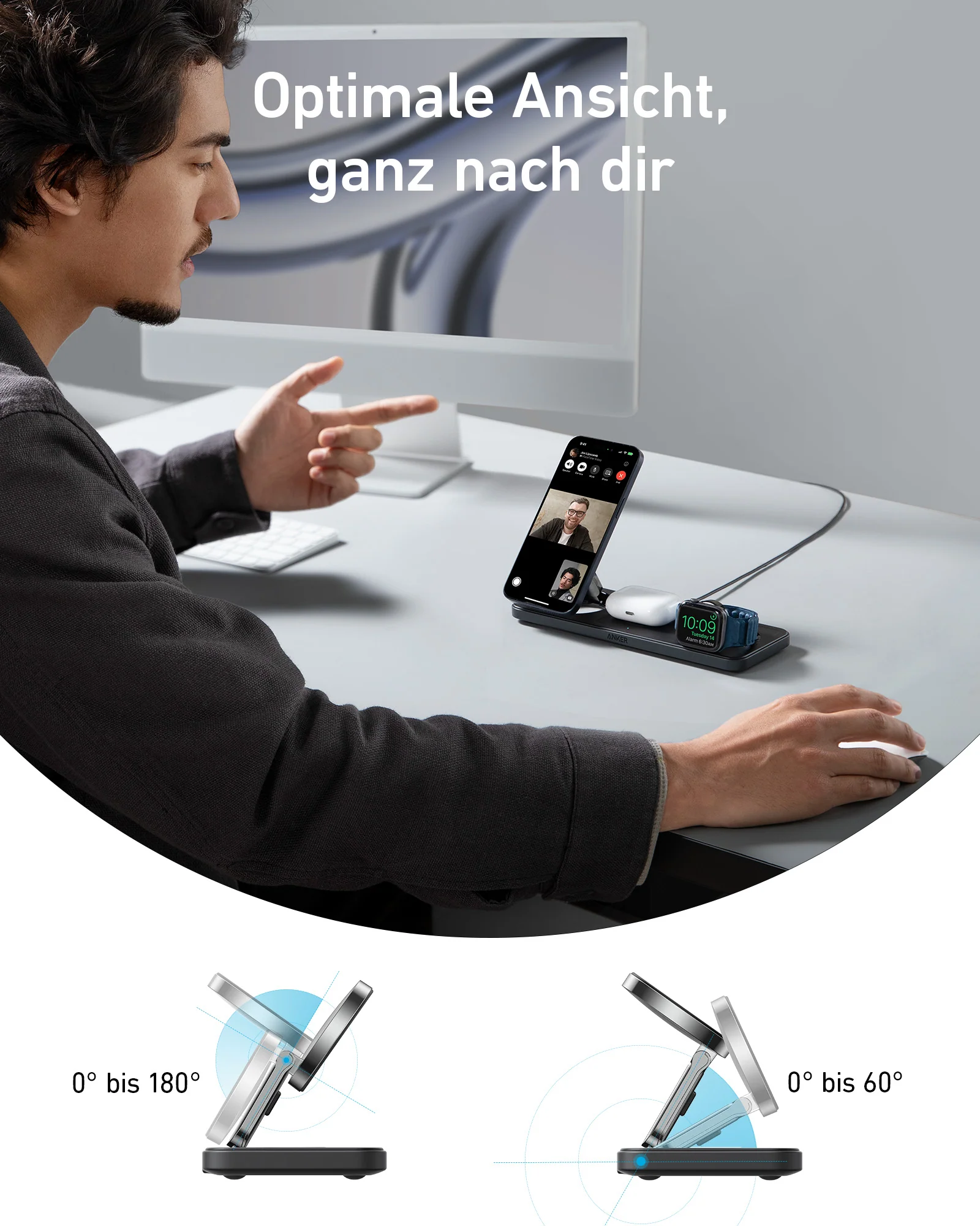 Anker MagGo Kabellose Ladestation (3-in-1 Pad) - Image 12