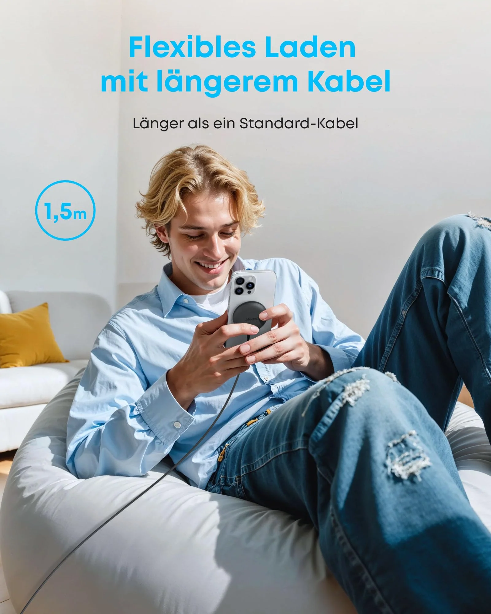 Anker Zolo Kabelloses Ladegerät (magnetisch, Pad) - Image 3