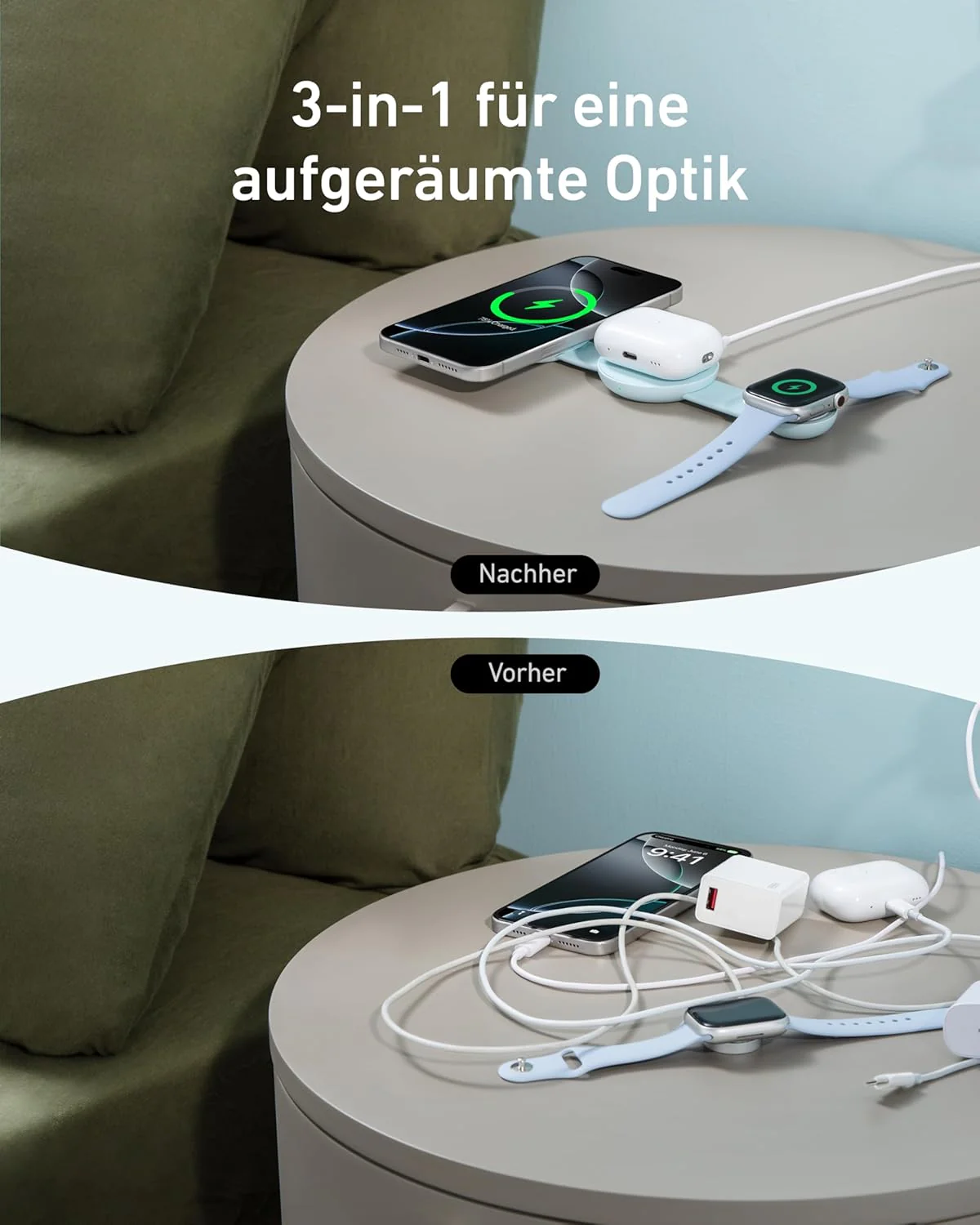 Anker MagGo Kabellose Ladestation (3-in-1, Faltbares Ladepad) - Image 24