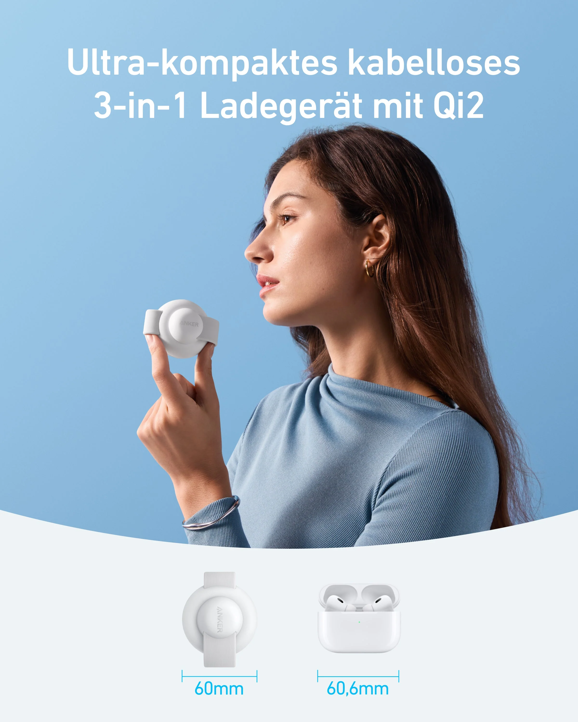 Anker MagGo Kabellose Ladestation (3-in-1, Faltbares Ladepad) - Image 6