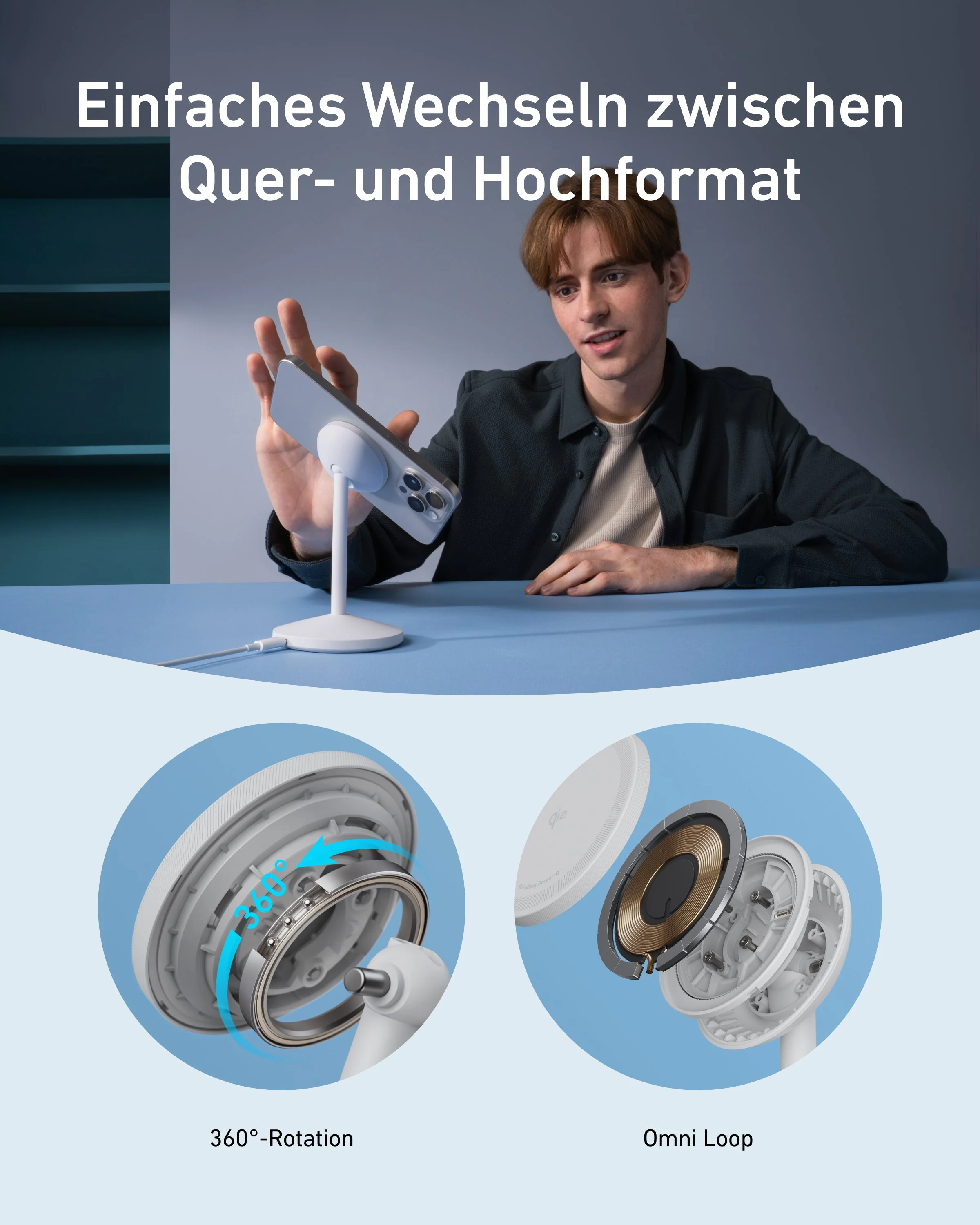 Anker MagGo Kabelloses Ladegerät (Ständer) - Image 5