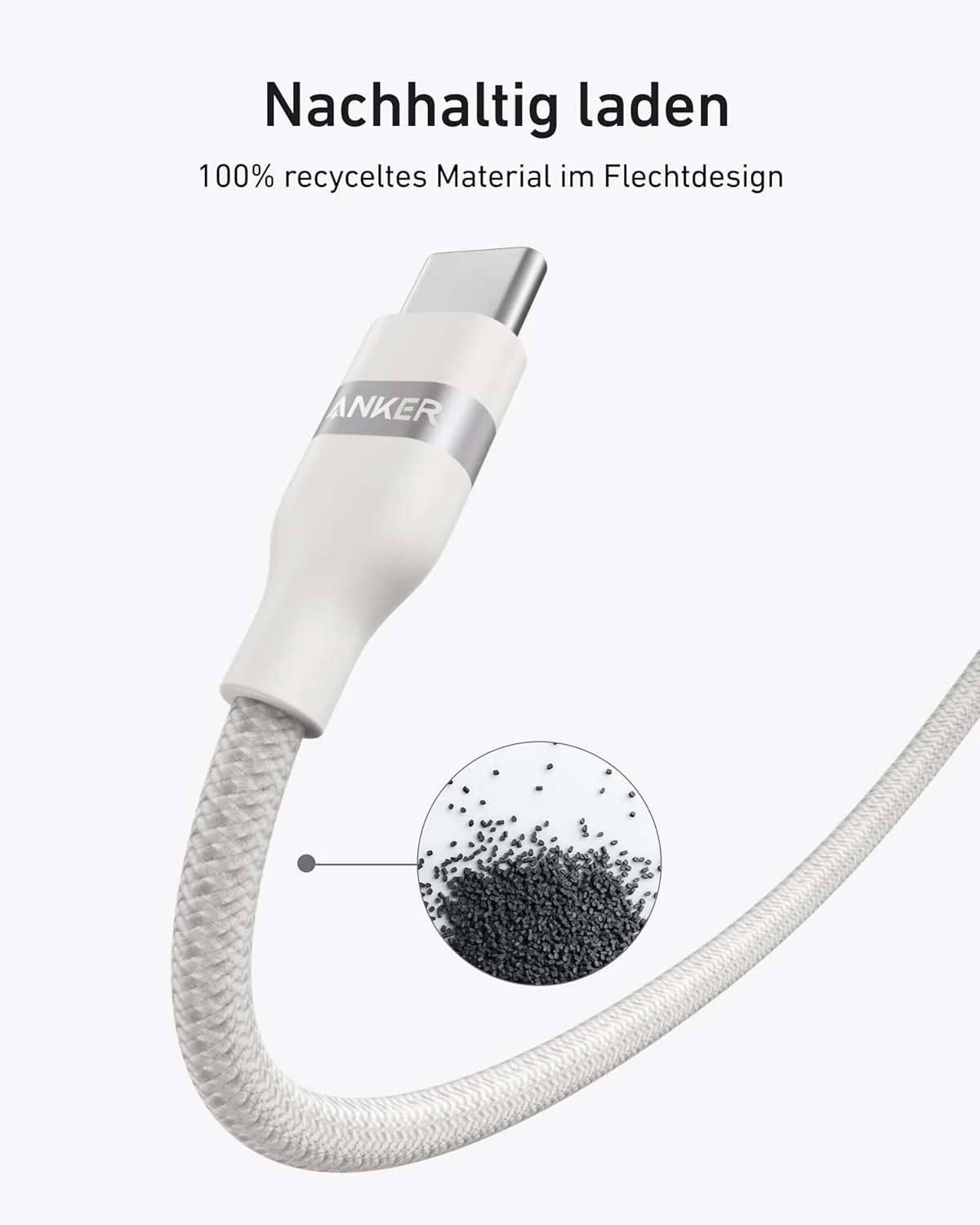 Anker USB-C auf USB-C Kabel (90cm/180cm, 240W, Upcycled-Geflochten) - Image 10