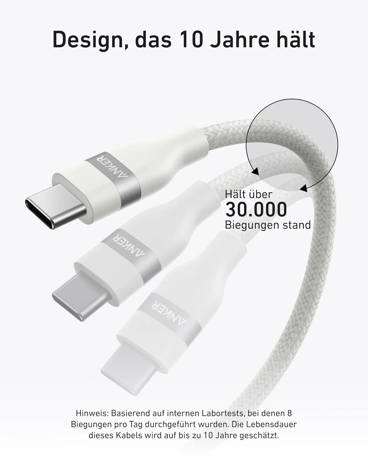 Anker USB-C auf USB-C Kabel (90cm/180cm, 240W, Upcycled-Geflochten) - Image 21