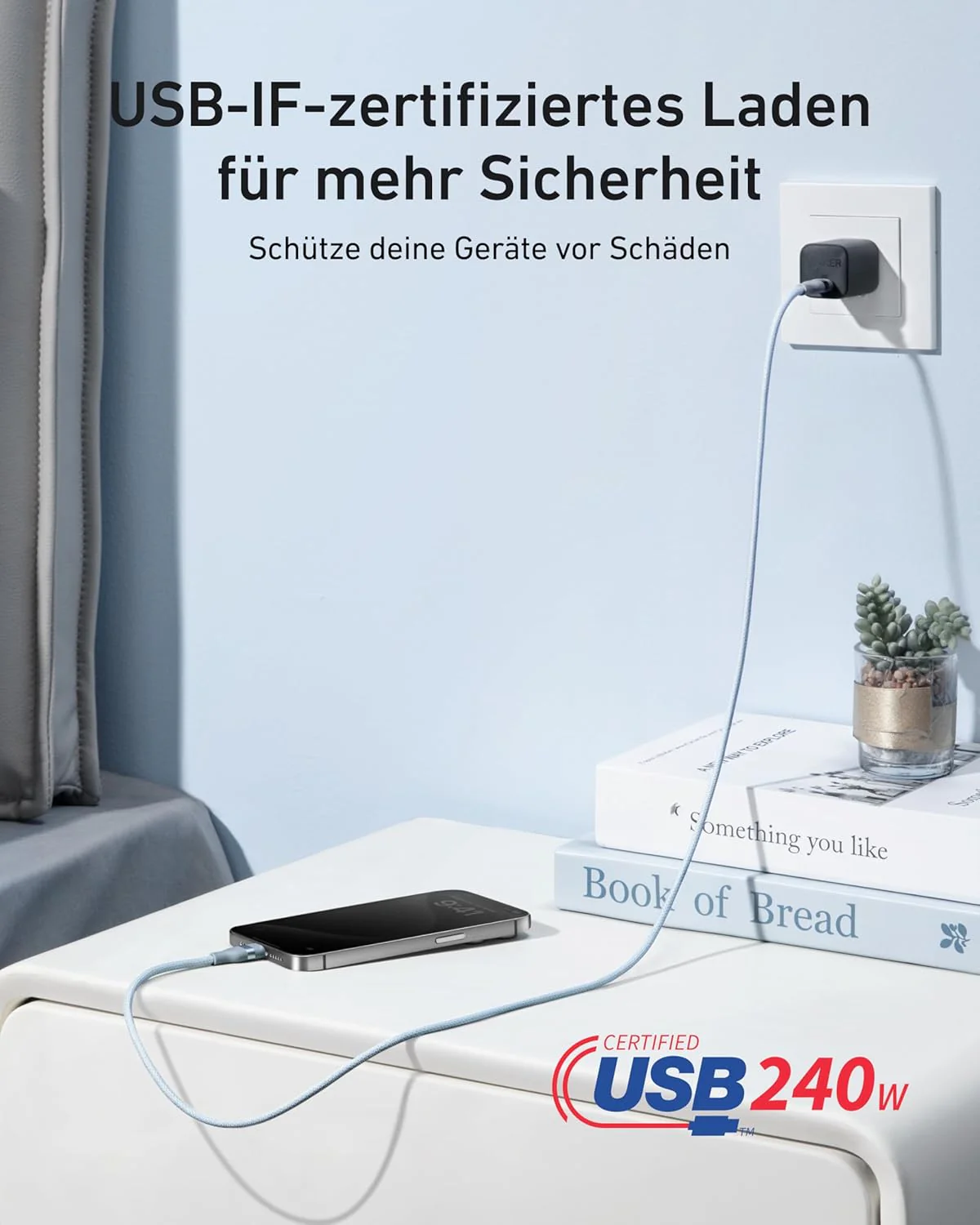 Anker USB-C auf USB-C Kabel (90cm/180cm, 240W, Upcycled-Geflochten) - Image 30