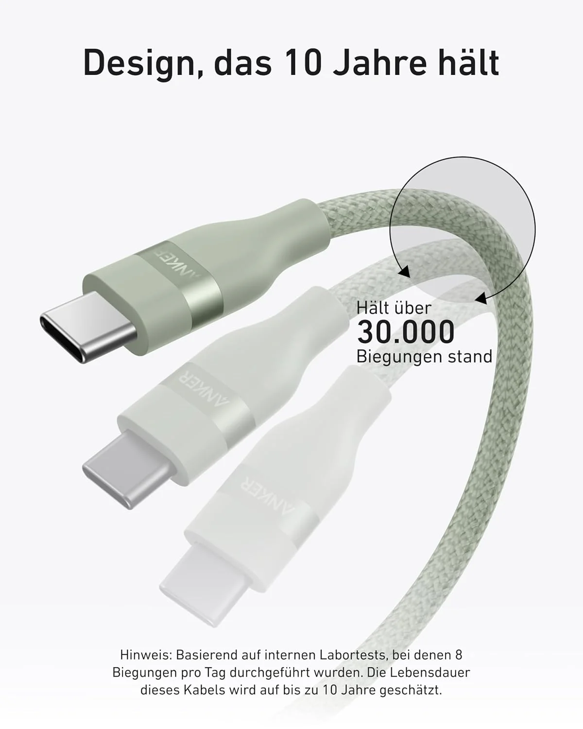 Anker USB-C auf USB-C Kabel (90cm/180cm, 240W, Upcycled-Geflochten) - Image 33