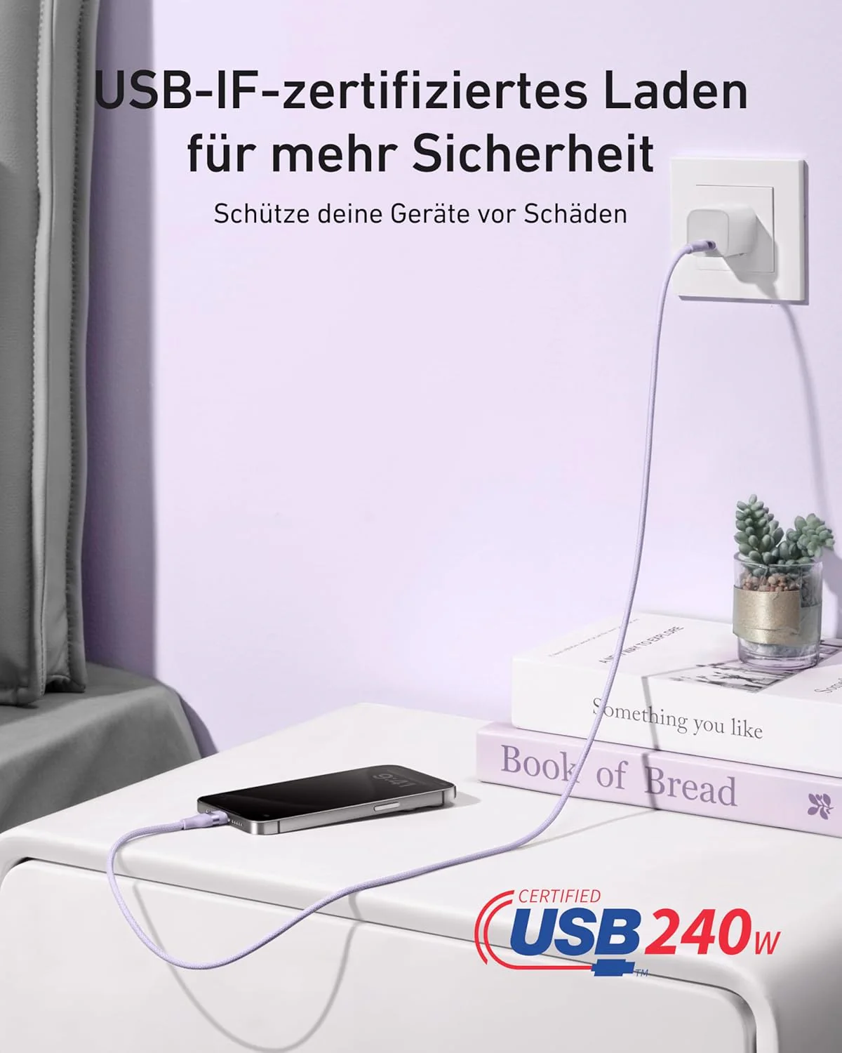 Anker USB-C auf USB-C Kabel (90cm/180cm, 240W, Upcycled-Geflochten) - Image 39