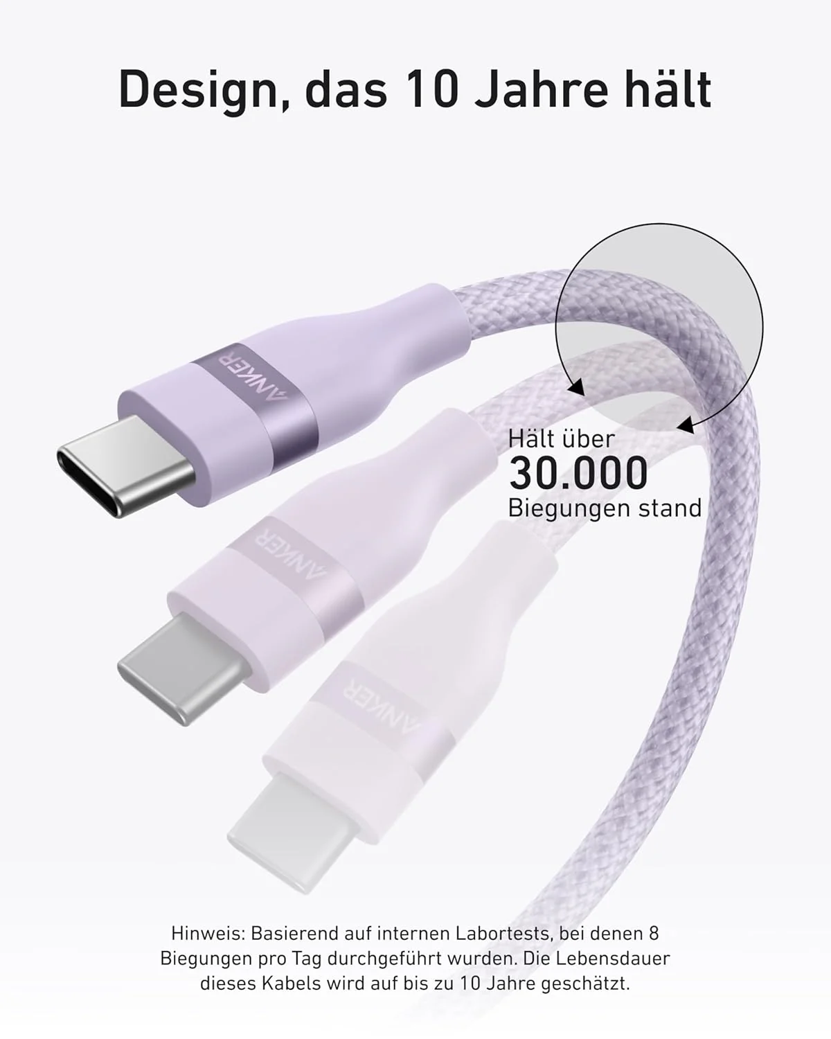 Anker USB-C auf USB-C Kabel (90cm/180cm, 240W, Upcycled-Geflochten) - Image 41