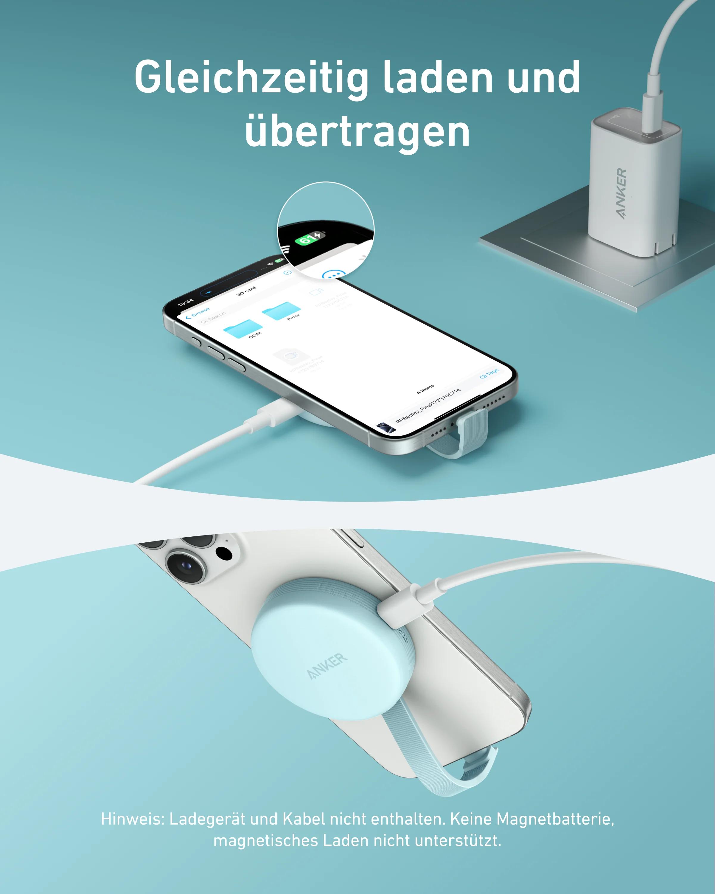 Anker MagGo USB-C Netzteil (3-in-1, 10 Gbit/s, Für iPhone) - Image 10