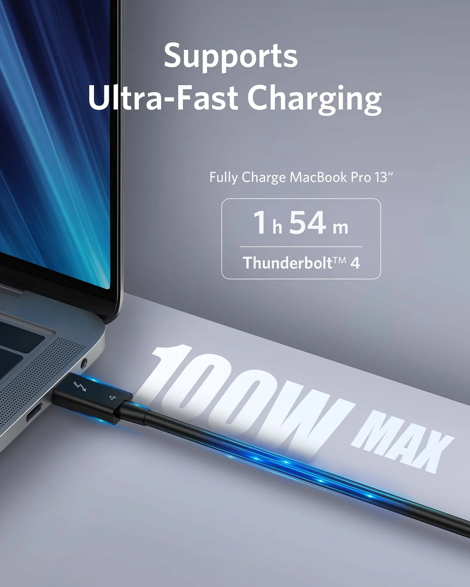 Anker USB-C auf USB-C Thunderbolt 4 100W Kabel (70cm) - Image 3