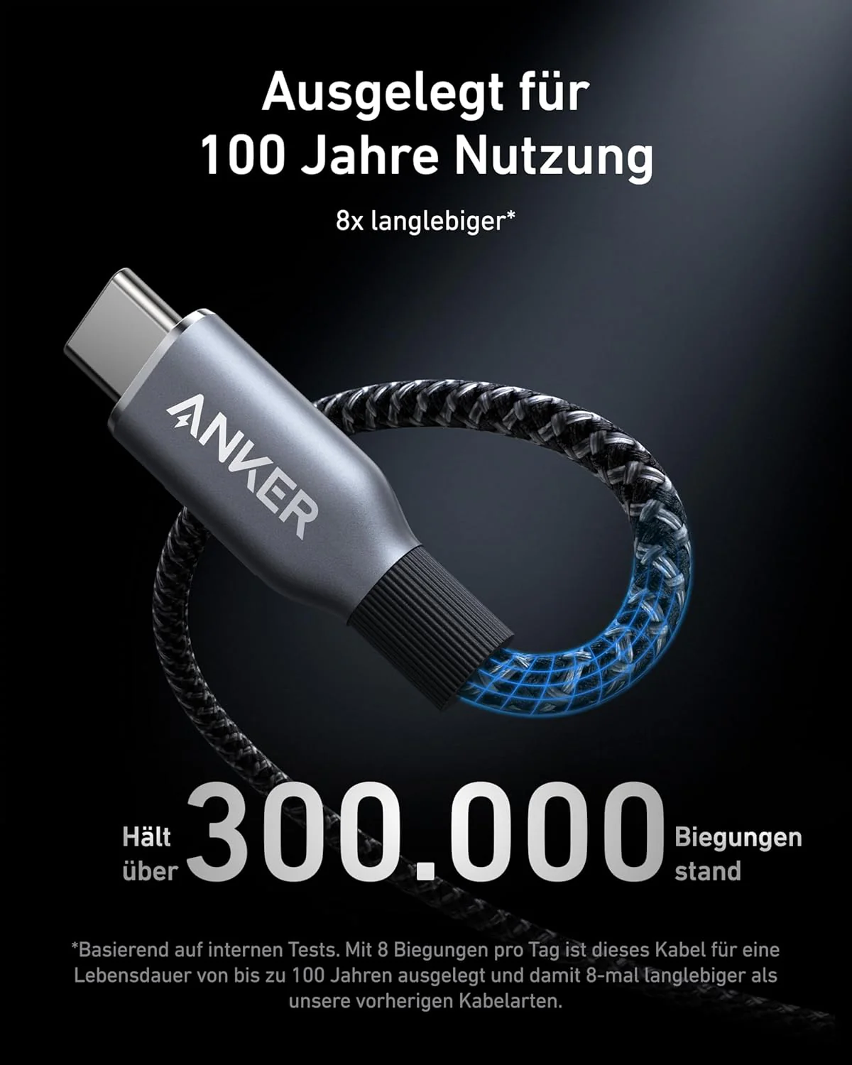 Anker Prime USB-C auf USB-C Kabel (240W, Upcycled-Flechtdesign) - Image 3