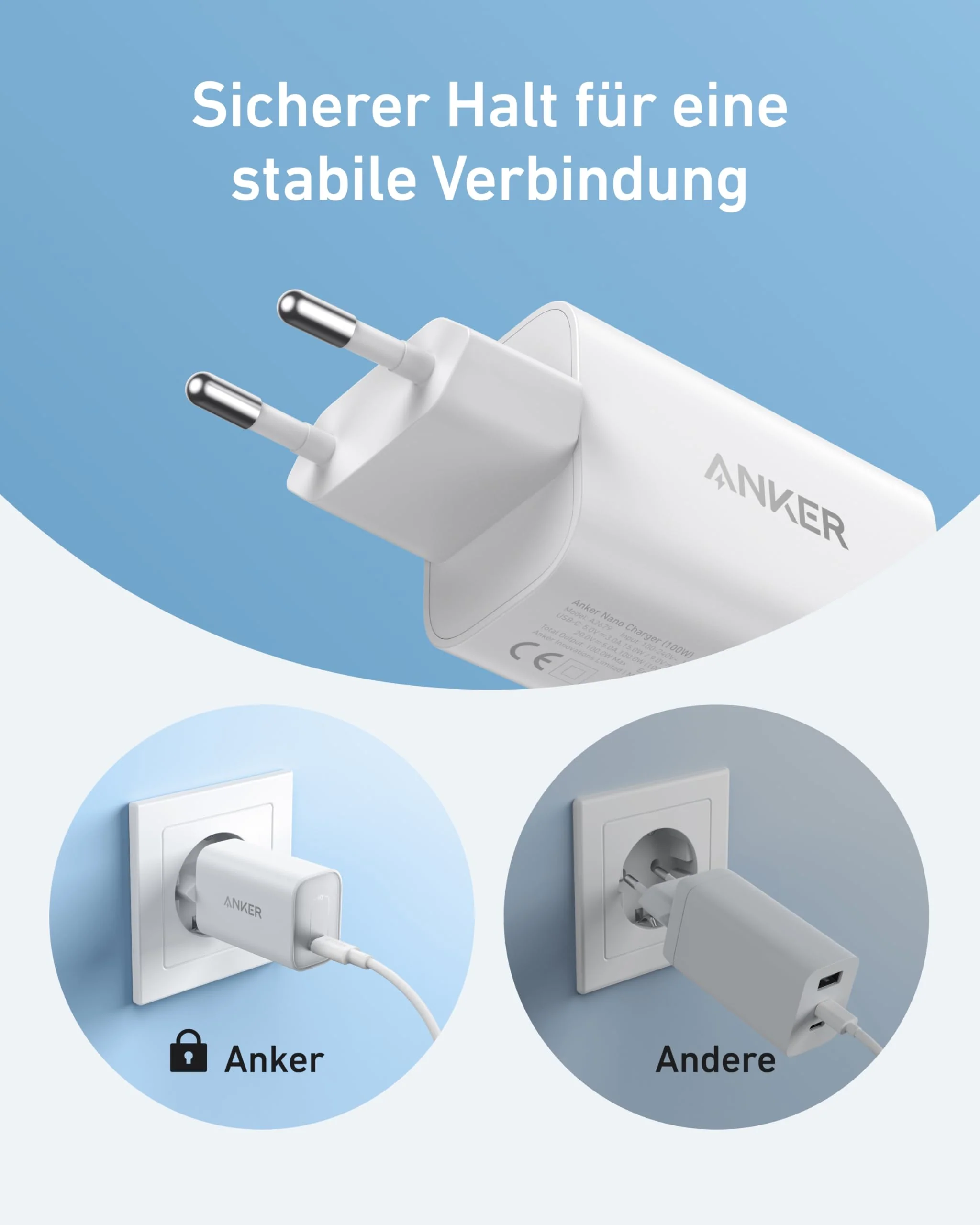 Anker Nano Ladegerät (100W) mit USB-C Kabel - Image 4