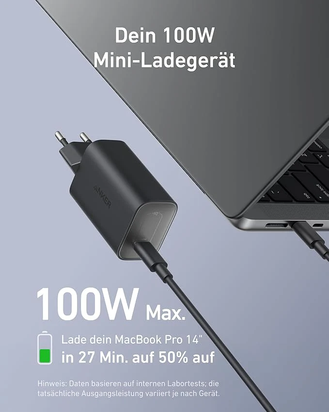 Anker Nano Ladegerät (100W) mit USB-C Kabel - Image 9