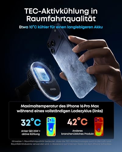 Anker Prime Kabelloses Kfz-Ladegerät (MagGo, AirCool, Pad) - Image 3