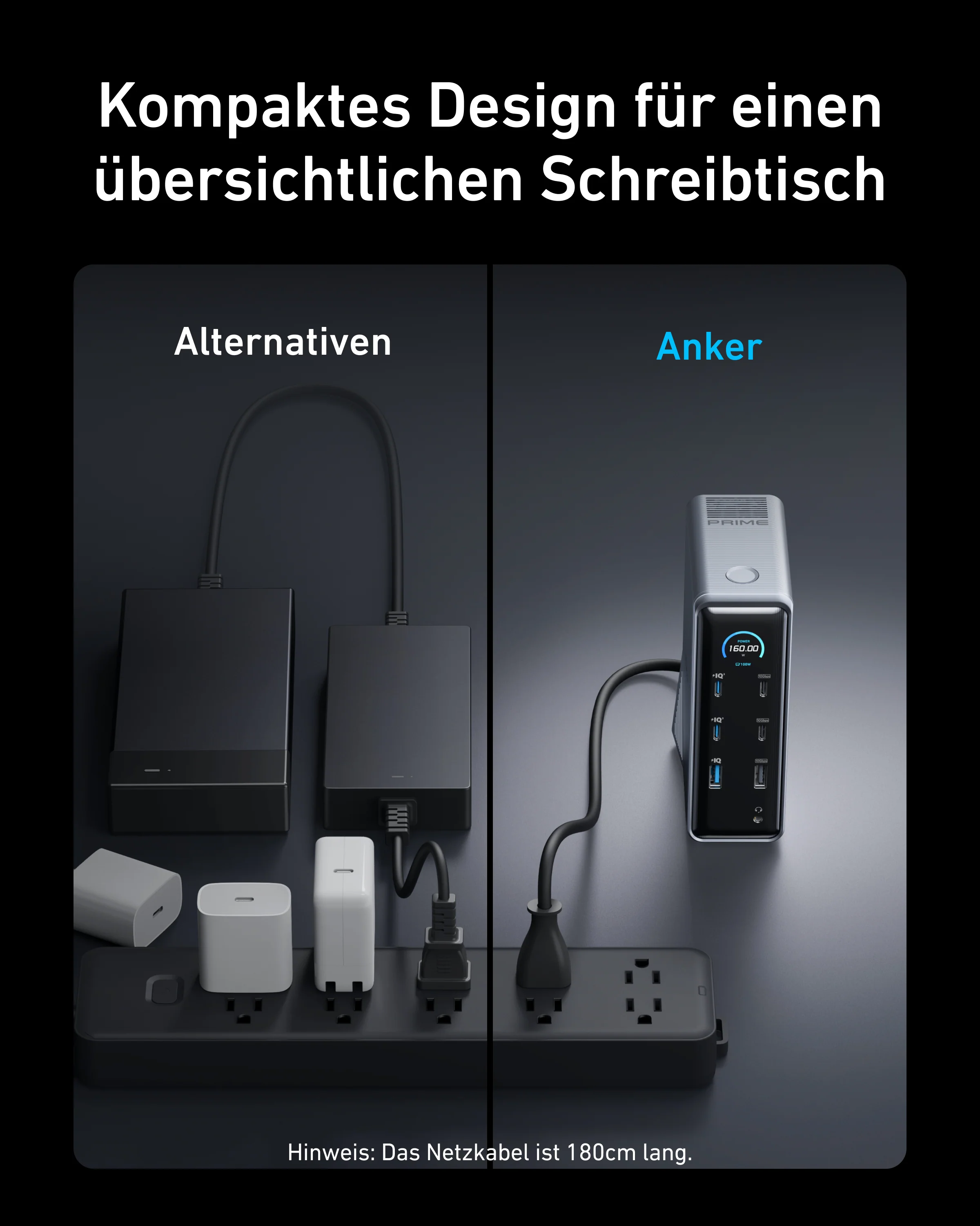 Anker Prime Ladedock (14-in-1, Duales Display, 160W) - Image 5