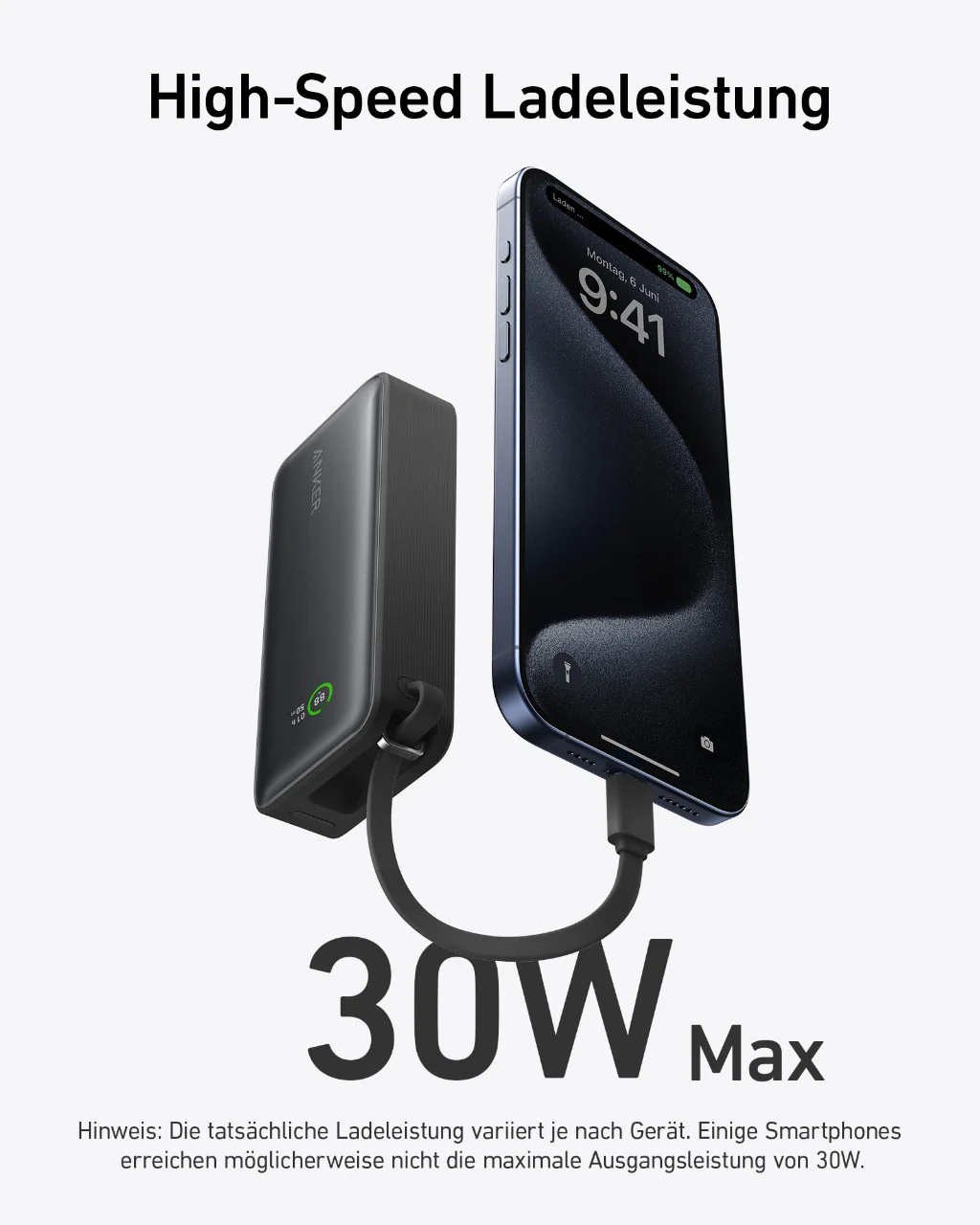 Anker Nano Powerbank + Anker <b>641</b> USB-C auf Lightning Kabel (0,9m) - Image 3